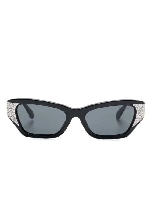 Lunettes de soleil ornées de cristaux - Swarovski Eyewear - Modalova