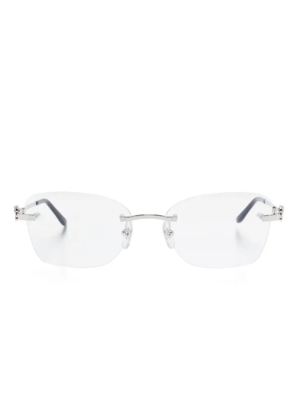 Cartier Clear Lens Cartier C-Decor 140b (Uncut Gems)