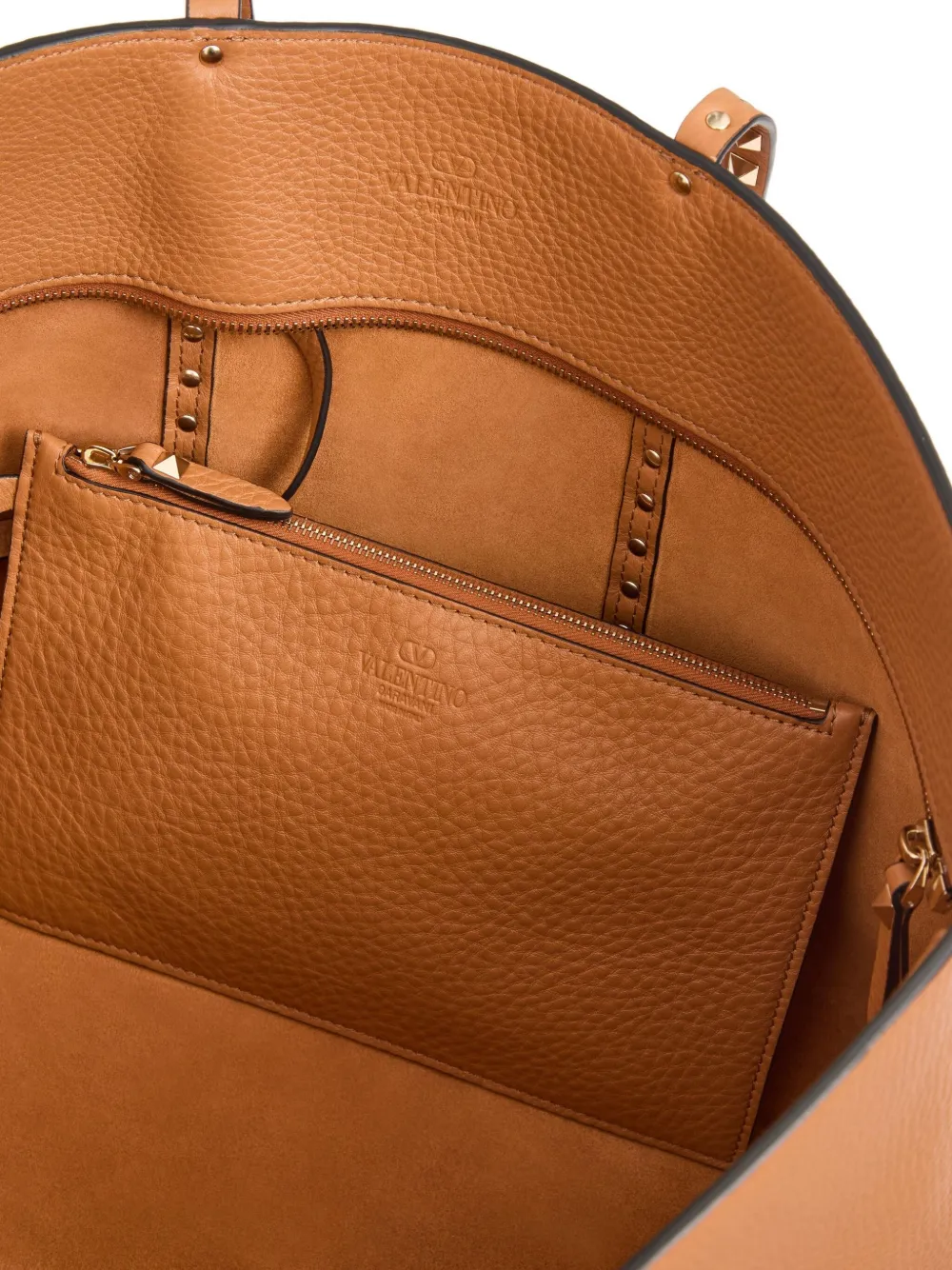 Valentino Garavani Rockstud shopper Bruin