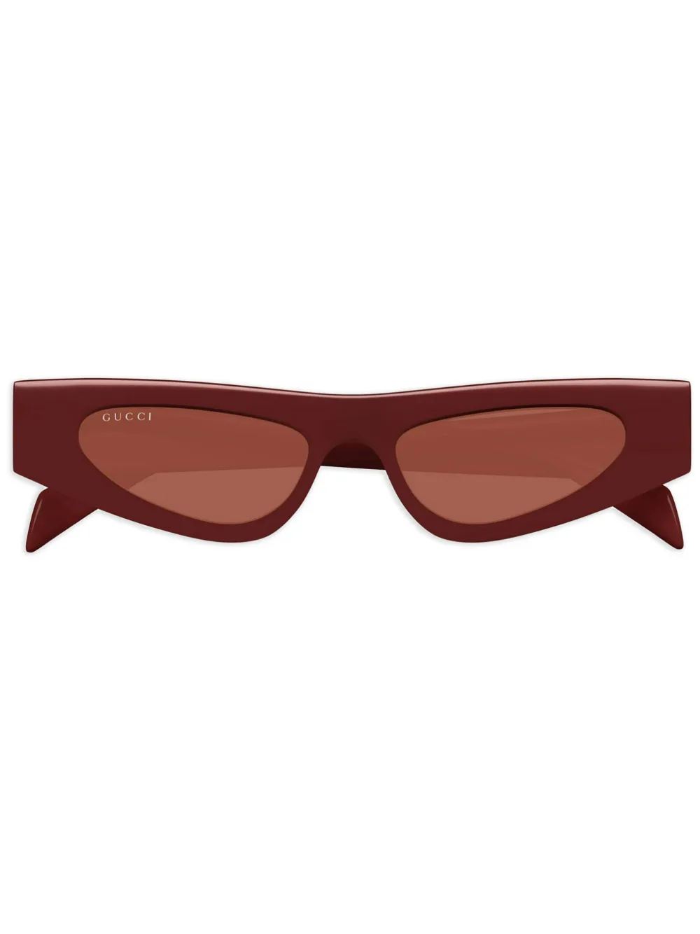 Gucci Eyewear Zonnebril met logoprint Rood