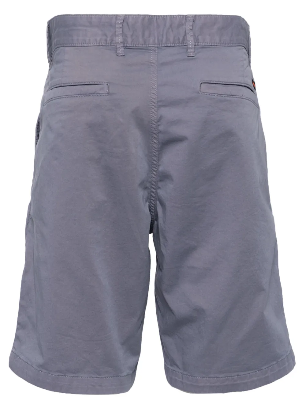 BOSS Chino shorts van stretch-katoen - Blauw