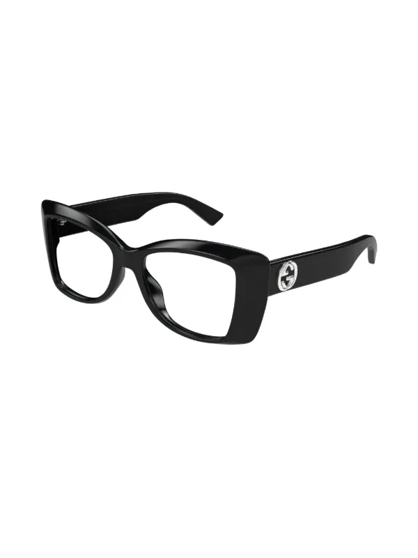 Gucci Eyewear Lunettes De Vue à Monture Papillon Noir FARFETCH CM