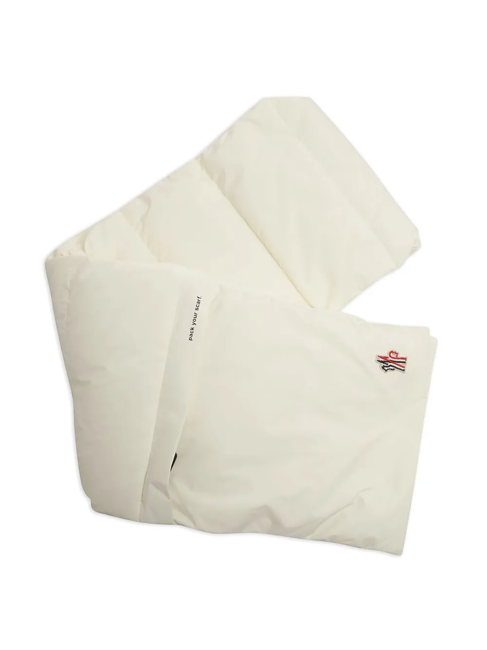 Moncler padded scarf - Wit