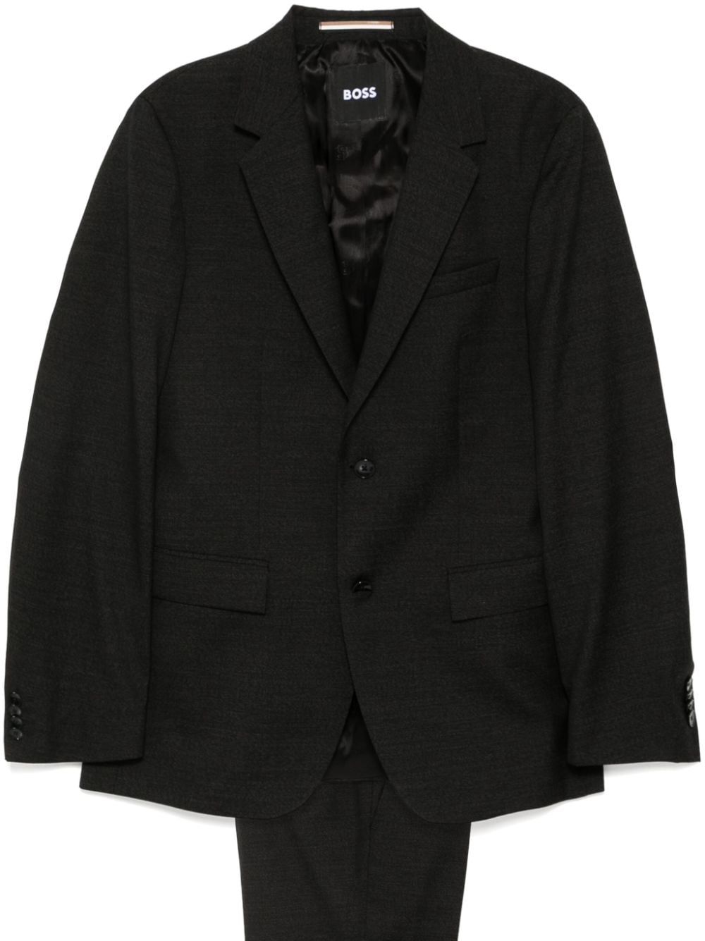 Shop Hugo Boss Single-breasted Suit In Black