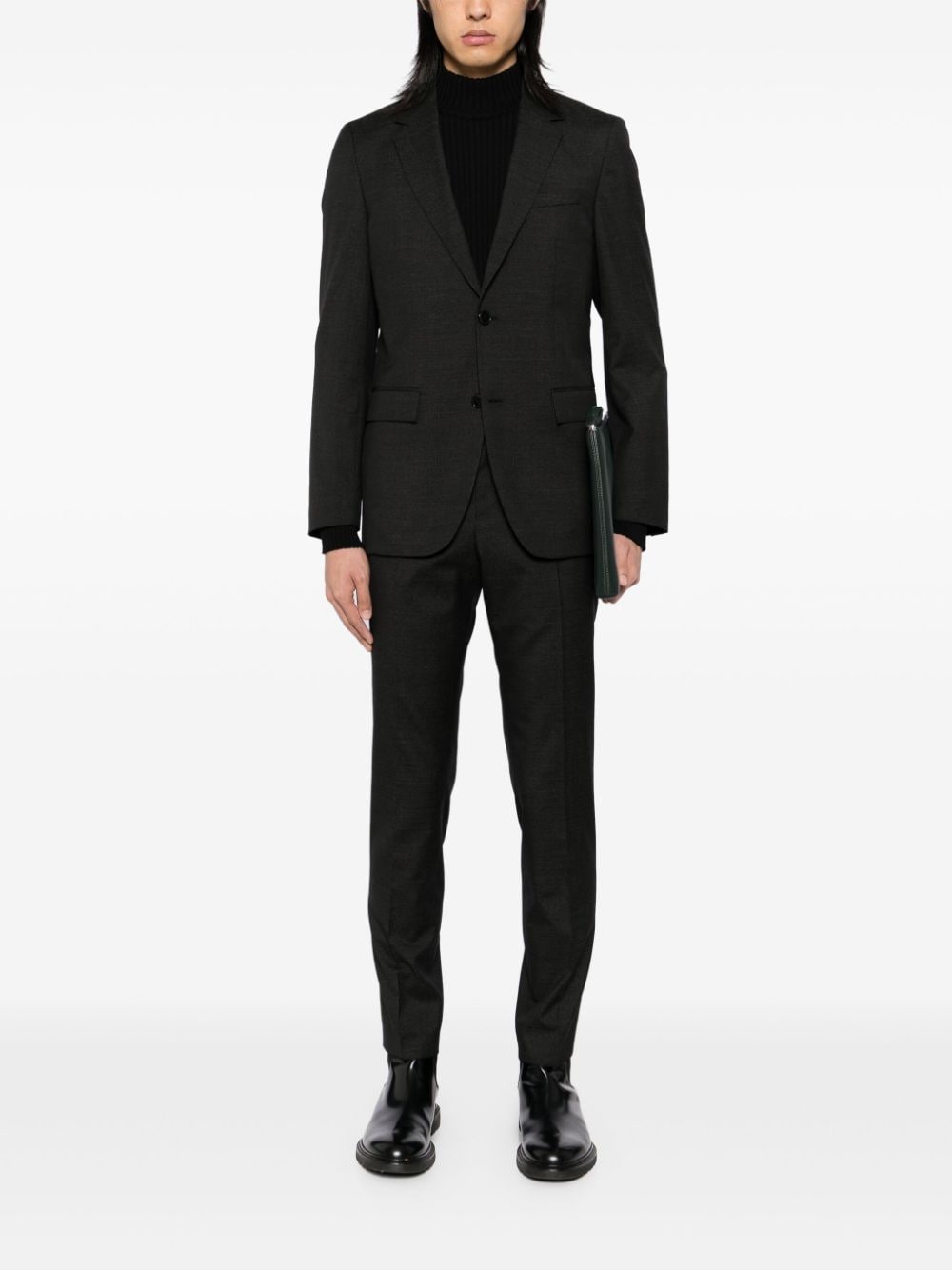 Shop Hugo Boss Single-breasted Suit In Black