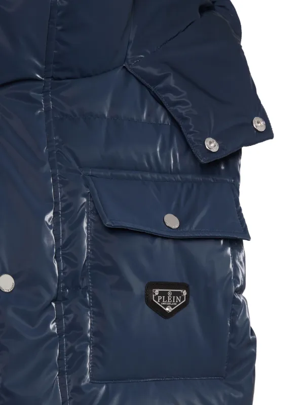 ★美品★PHILIPP PLEIN ダウンベスト ユニセックス Philipp Plein ダウンベスト | ブルー | FARFETCH JP