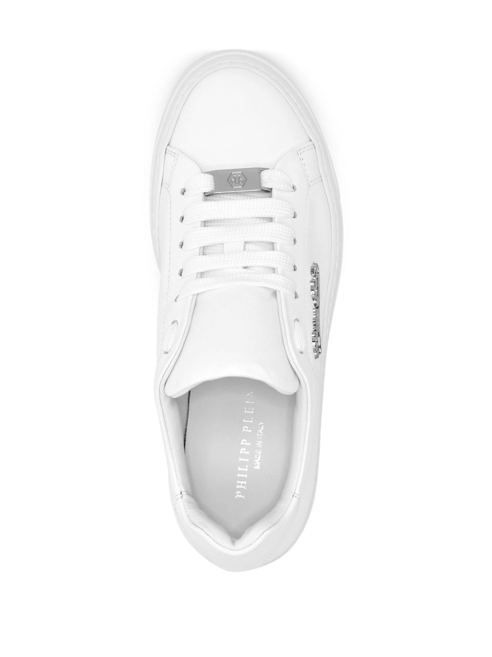 Philipp Plein Leren sneakers Wit