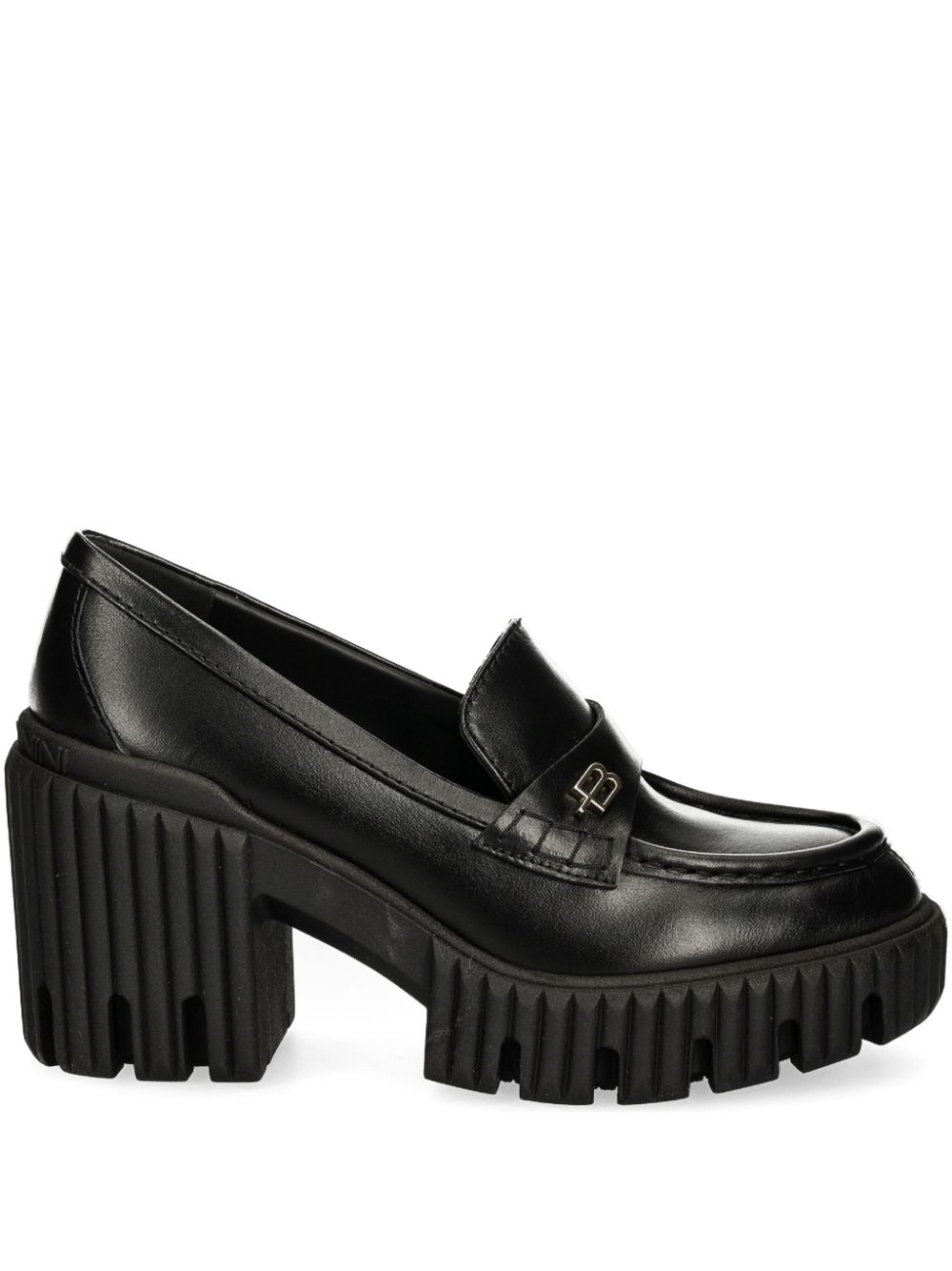 Baldinini 75mm leather loafers - Black