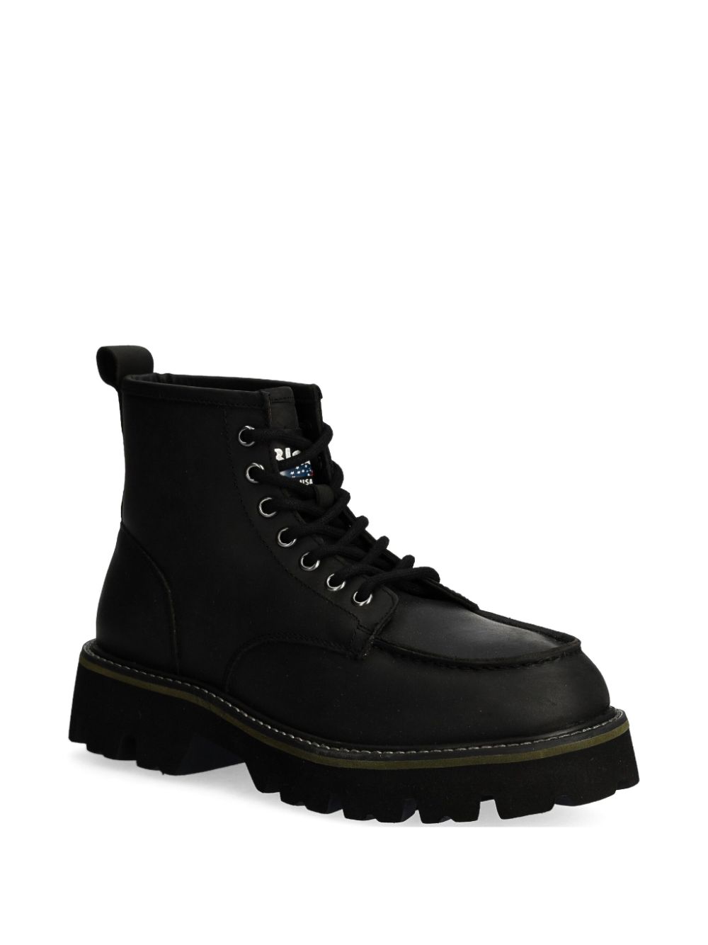 Blauer leather ankle boots - Zwart