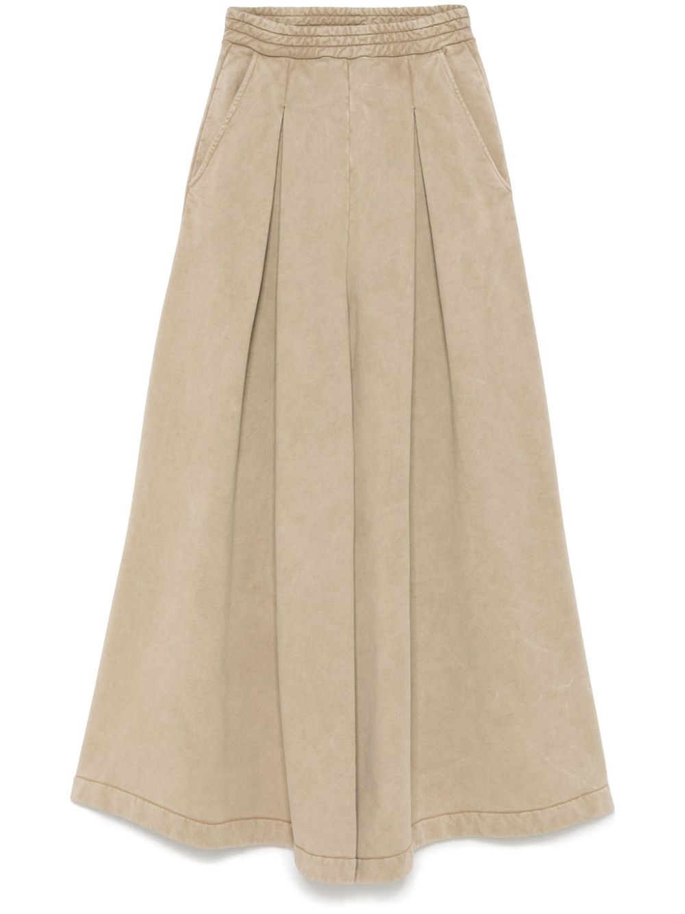 GIUSEPPE DI MORABITO WASHED-COTTON PALAZZO PANTS 