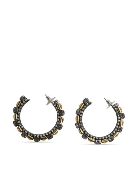RADA' crystal-embellished hoop earrings