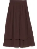 Transit crinkled midi skirt - Brown