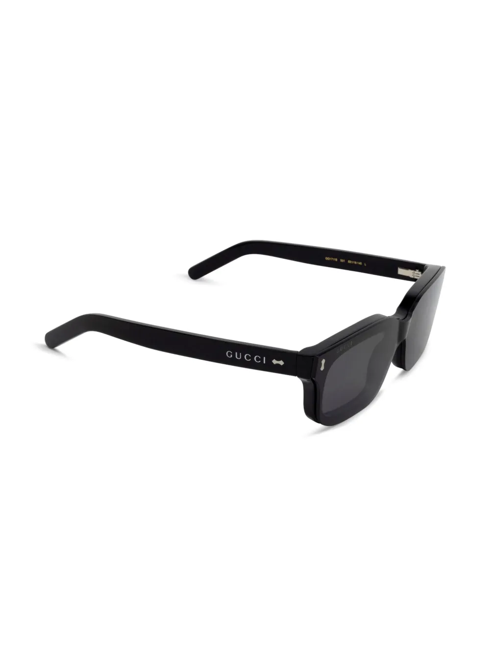 Gucci Eyewear Zonnebril met clip-on glazen Zwart