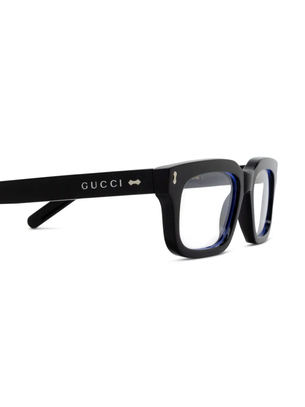 Gucci Eyewear Zonnebril met clip-on glazen Zwart