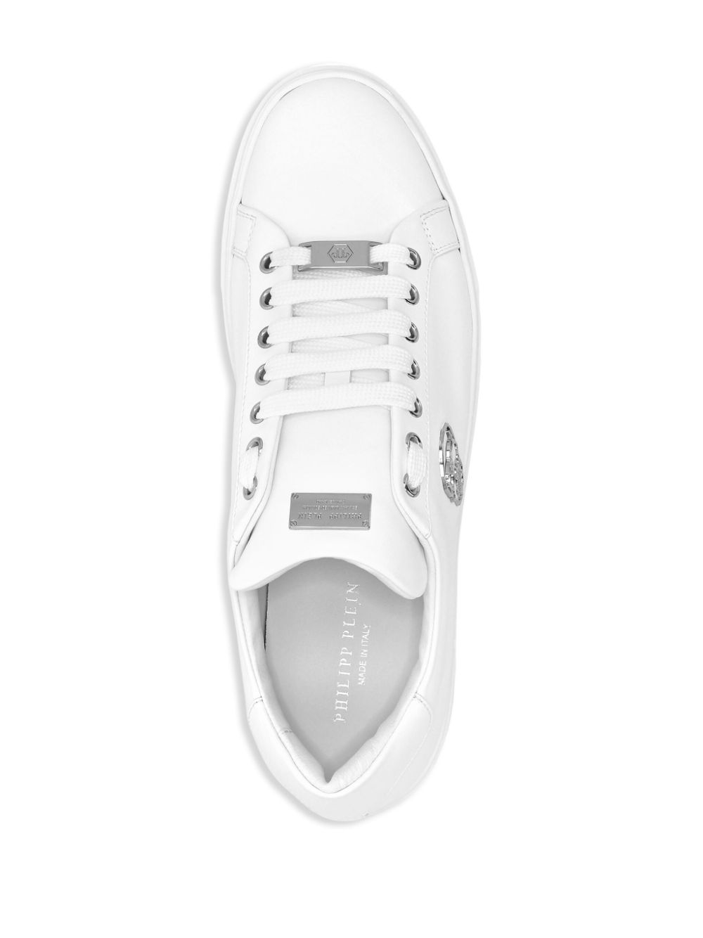 Philipp Plein Leren sneakers Wit