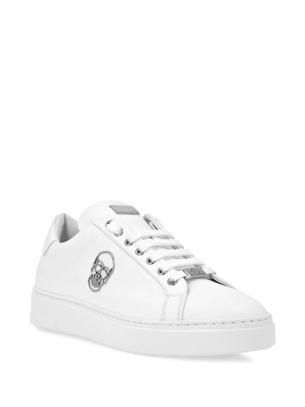 Philipp Plein Leren sneakers Wit