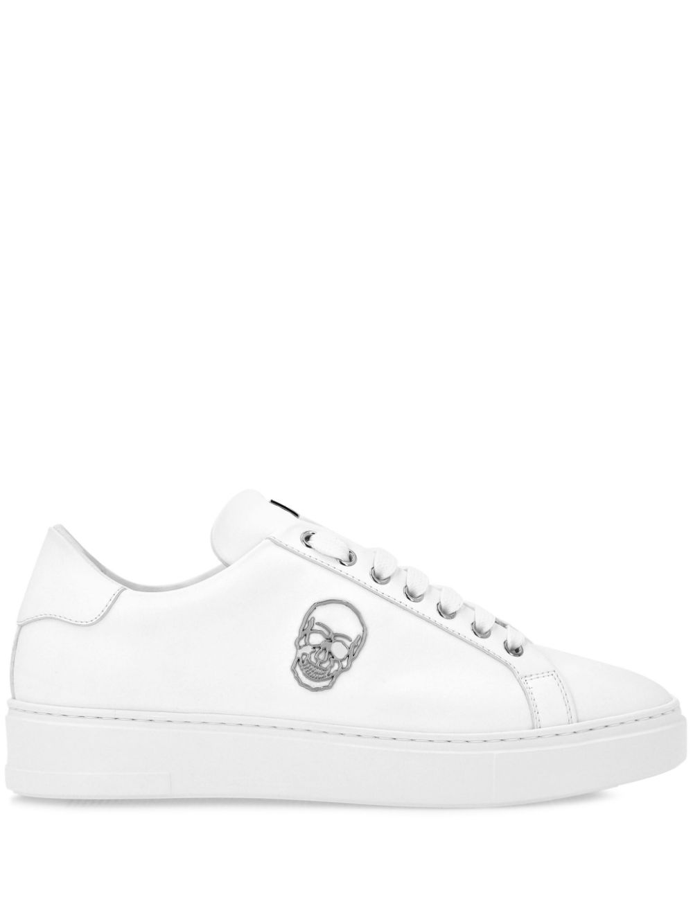 Philipp Plein Leren sneakers Wit