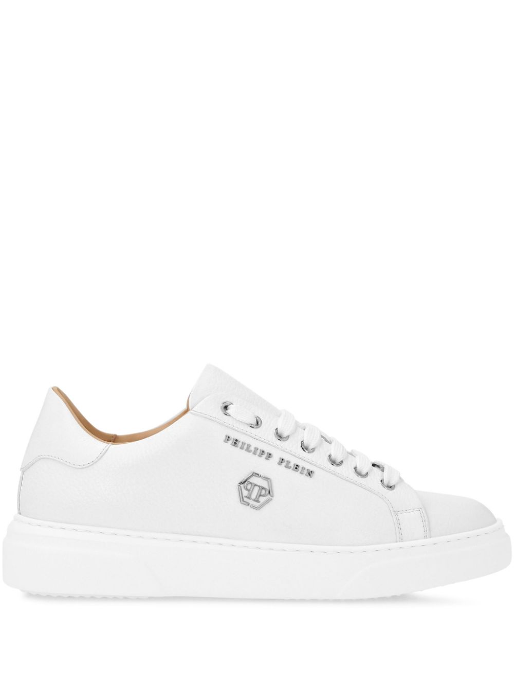 Philipp Plein Sneakers met hexagon-logo Wit