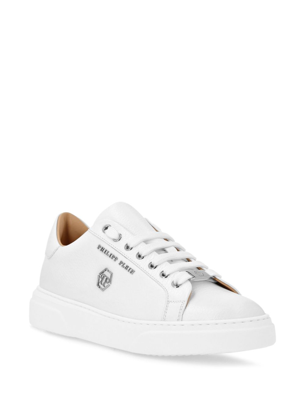 Philipp Plein Sneakers met hexagon-logo - Wit