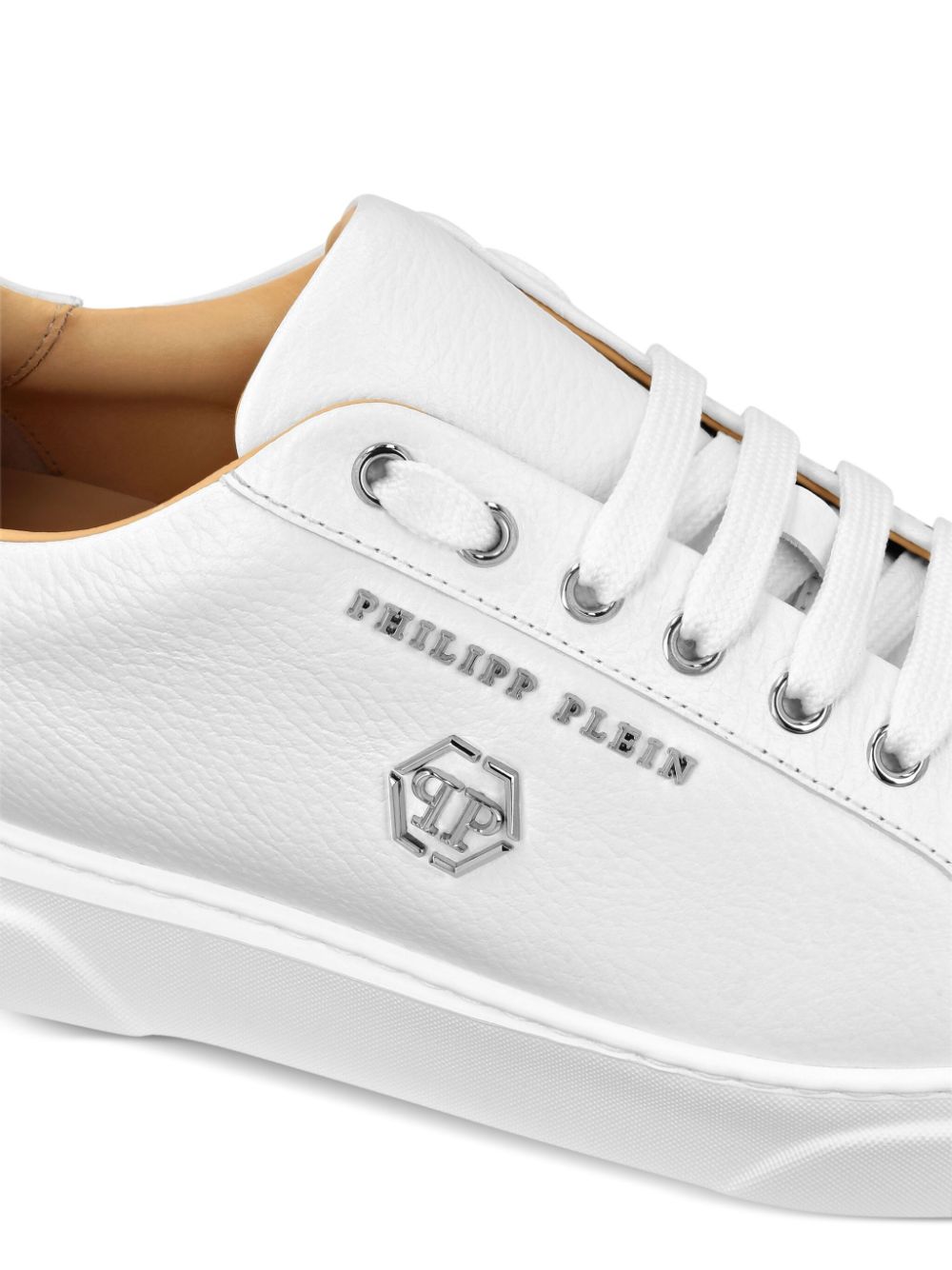 Philipp Plein Sneakers met hexagon-logo Wit