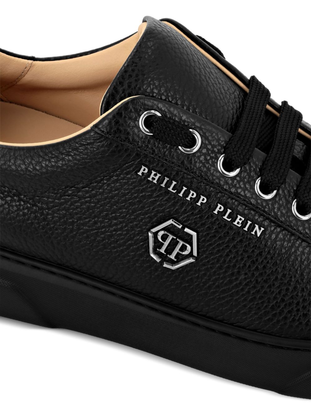 Philipp Plein Sneakers met hexagon-logo Zwart