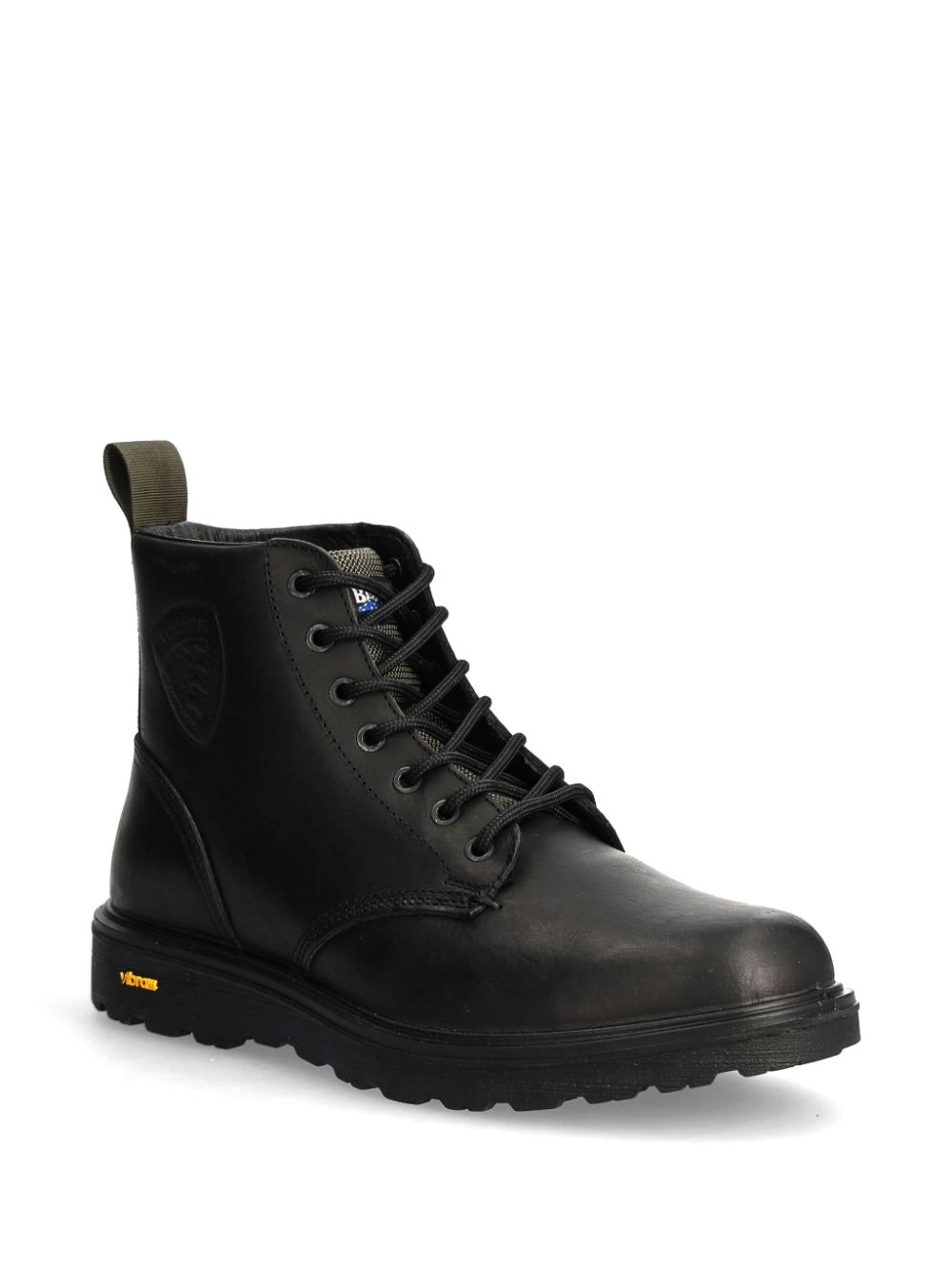 Blauer leather ankle boots - Zwart