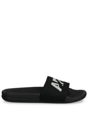 APL: ATHLETIC PROPULSION LABS Quilted Slide Sandals | Black  display picture 1