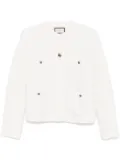 Bruno Manetti waffle-knit jacket - White