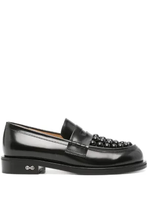 ローファー・オックスフォード MACH & MACH 'Sirene' loafers White/Black PF24S077630CLF Mach & Mach Loafers and moccasins for Women | Online Sale up
