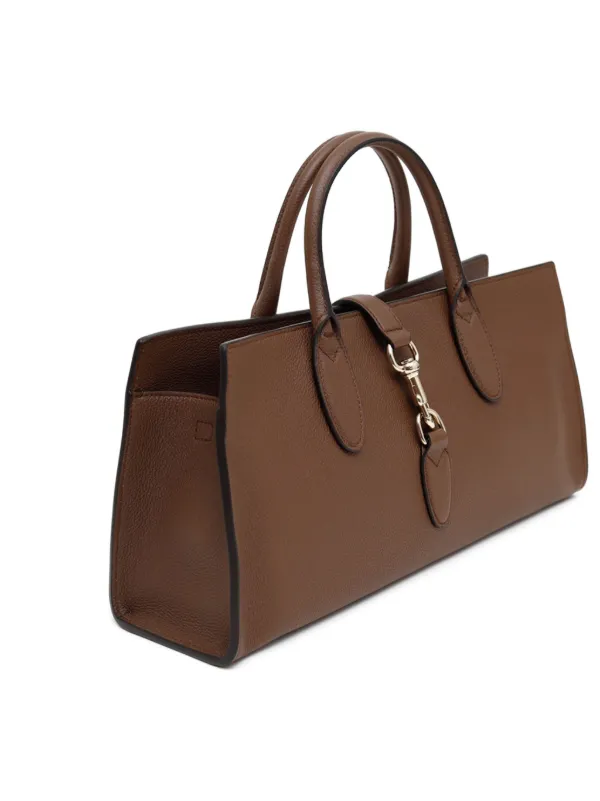 【関税込み】gucci JACKIE GRAND PRIX' MEDIUM HANDBAG Gucci Medium Jackie Tote Bag | Brown | FARFETCH