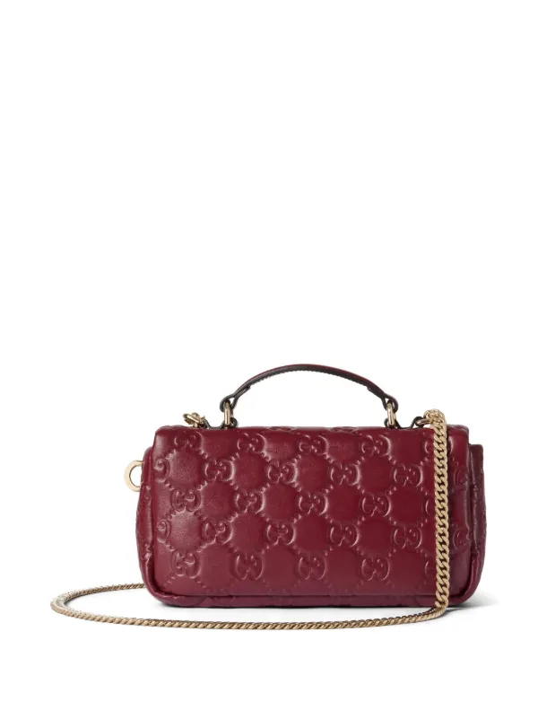 Gucci mini GG Milano tote bag women Leather Leather One Size Red