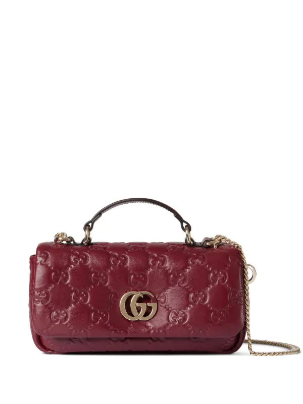Gucci mini GG Milano tote bag women Leather Leather One Size Red