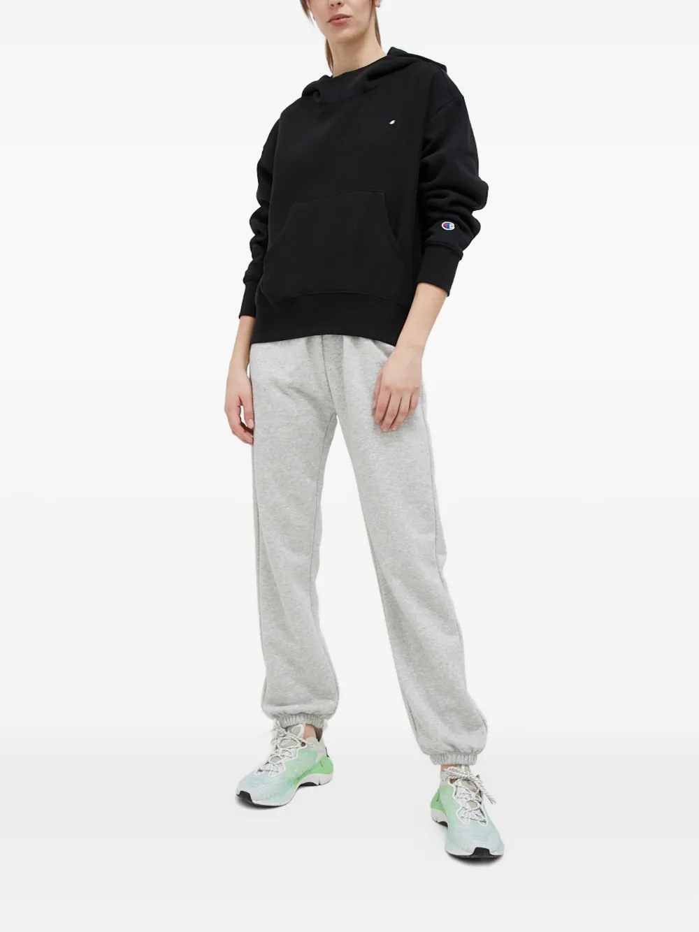 Champion logo hoodie - Zwart