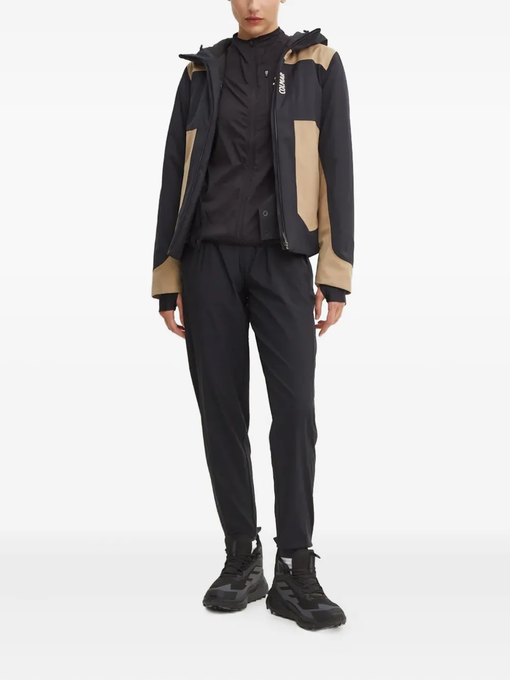 Colmar Panelled Hooded Jacket In Black