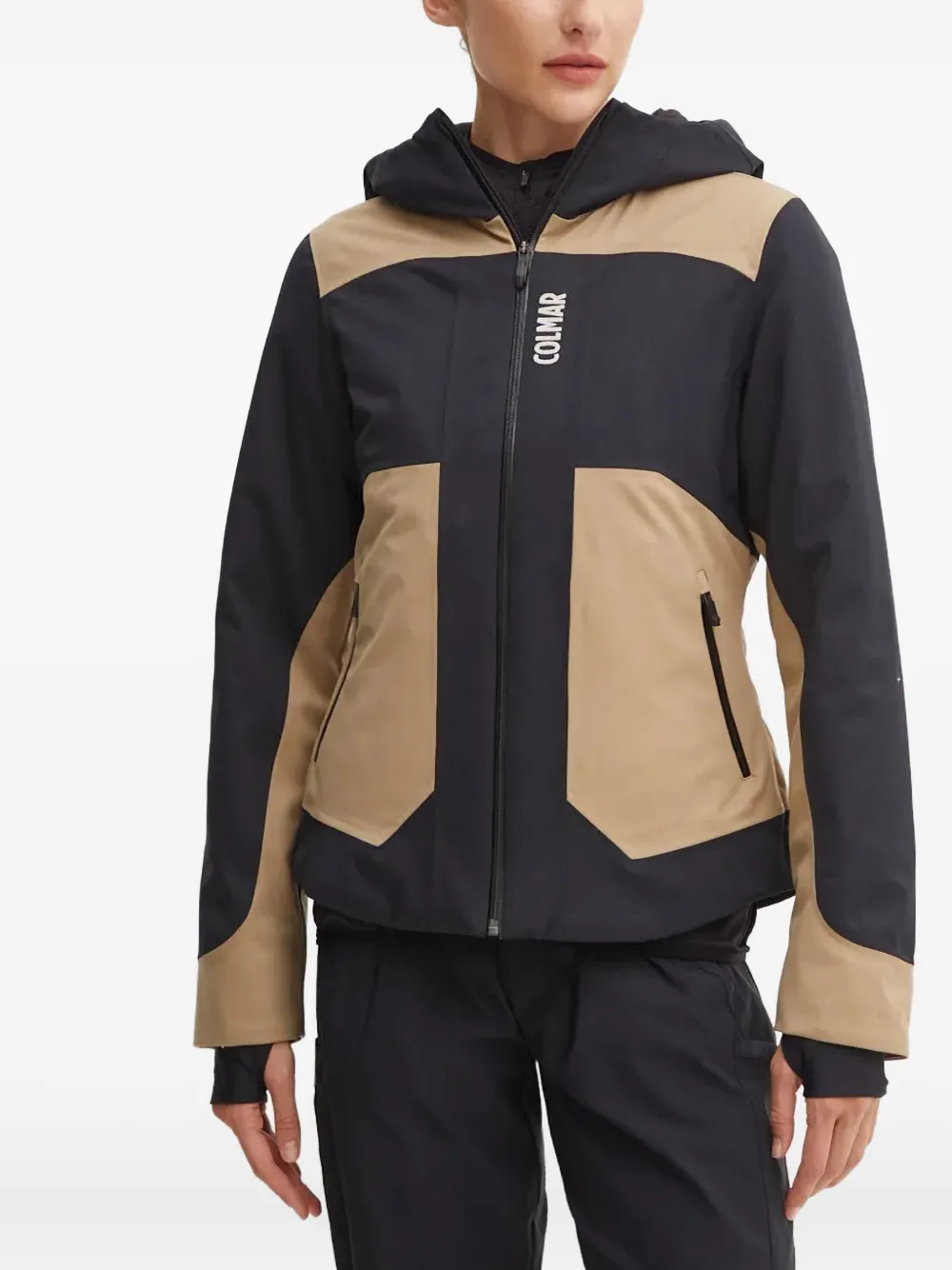Colmar Panelled Hooded Jacket In Black