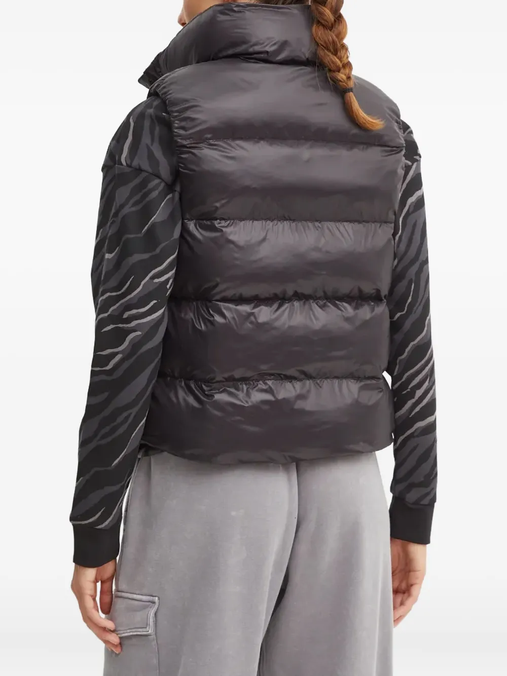 Helly Hansen Jade Padded Funnel-neck Gilet In Black