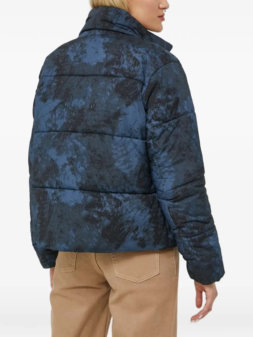 Champion printed padded jacket Blauw