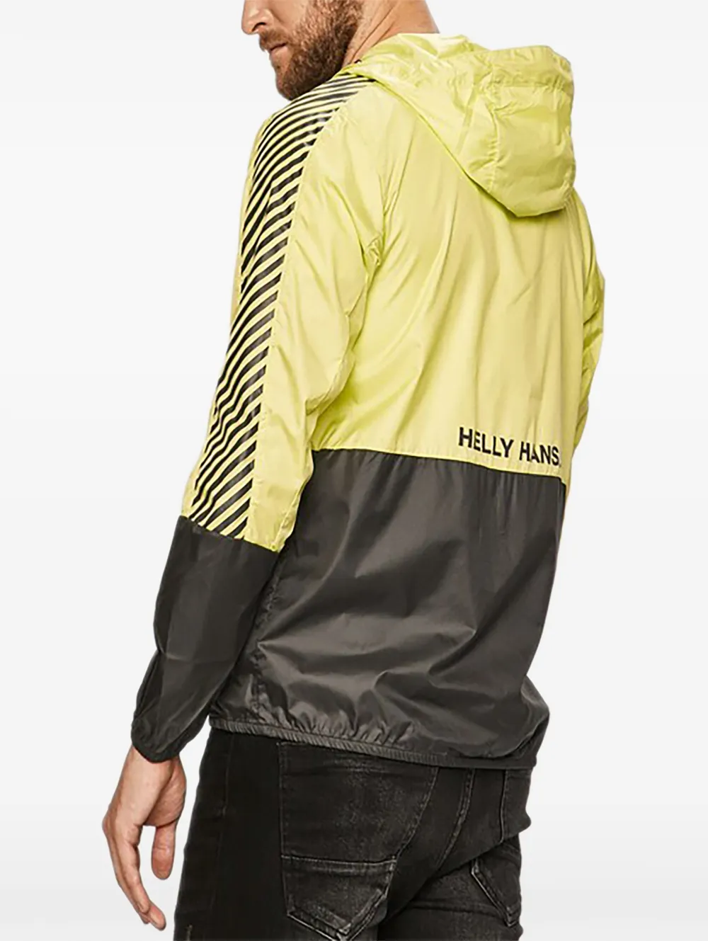  Helly Hansen Cortavientos Con Capucha Y Logo - Amarillo 
