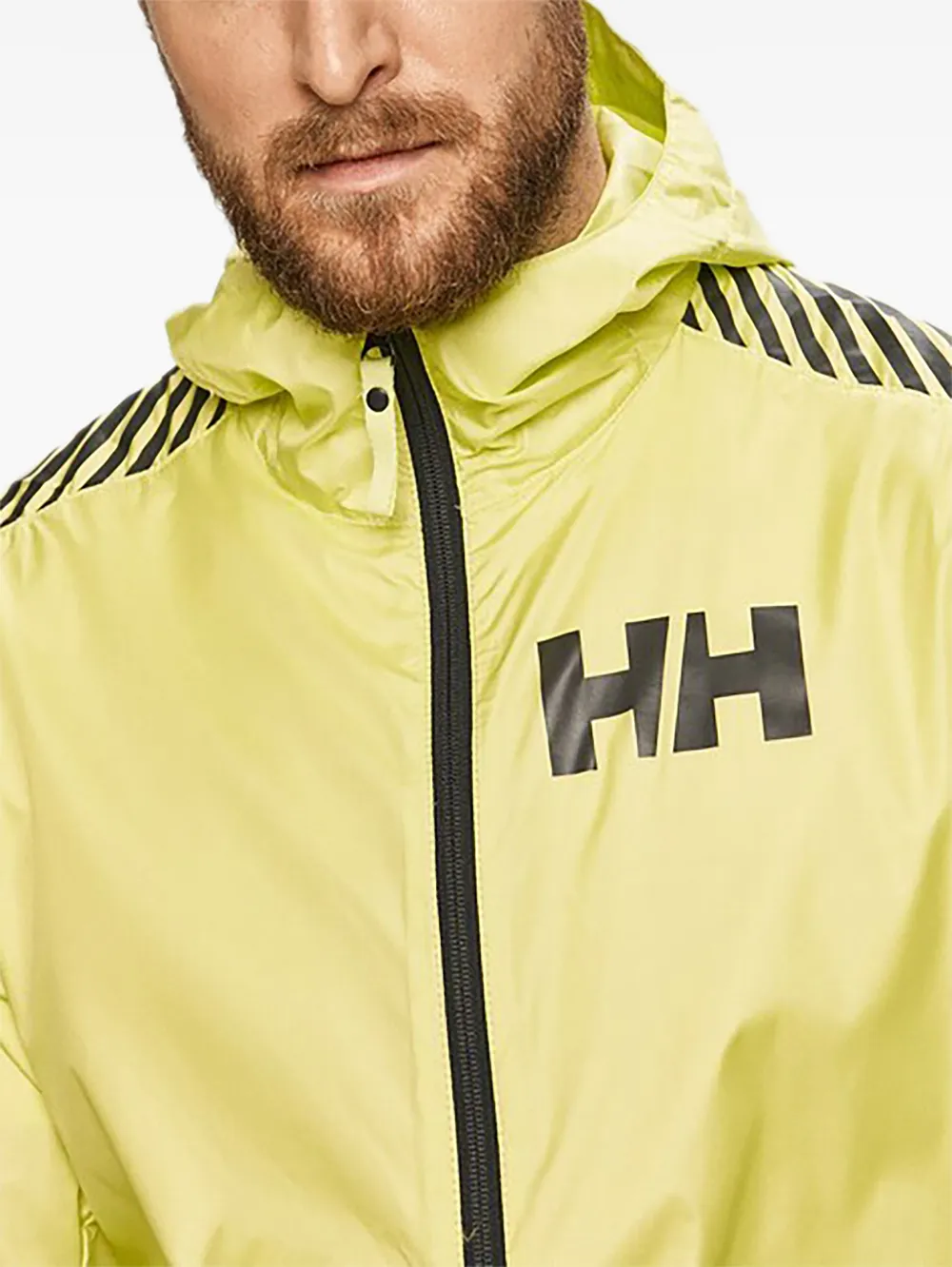 Helly Hansen Windjack met logoprint Geel