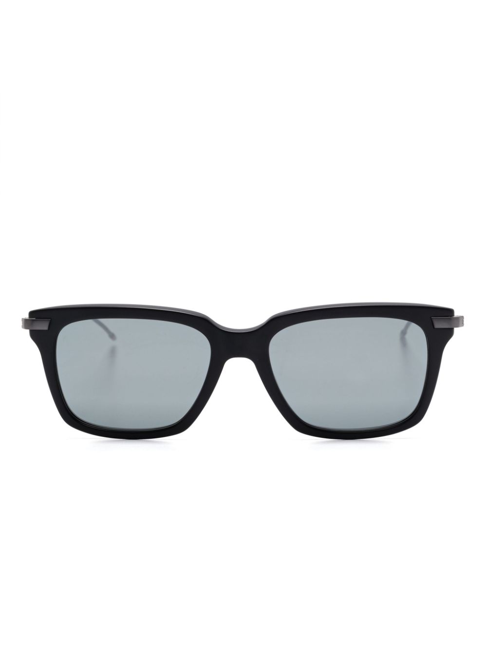 Thom Browne Eyewear Zonnebril met rechthoekig montuur Zwart