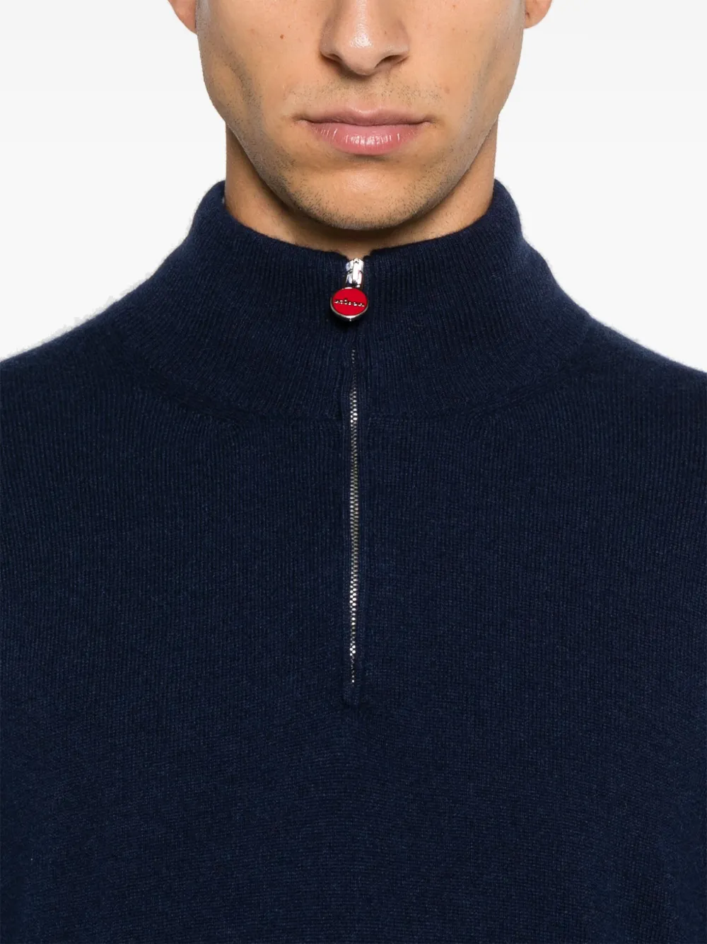 Kiton Trui met rits Blauw