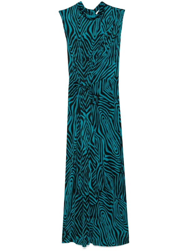DVF Diane Von Furstenberg Geri Midi Dress | Blue | FARFETCH