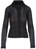 Vince floral lace shirt - Black