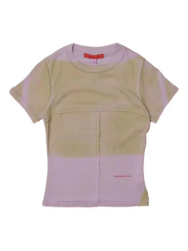 【関税込み】Eckhaus Latta ピンク Lapped ベビーTシャツ Pink Lapped Baby T-shirt by Eckhaus Latta on Sale