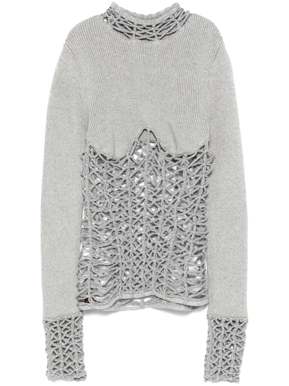 Isa Boulder Half-seen Sweater In Gray