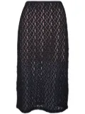 Vince floral lace skirt - Black