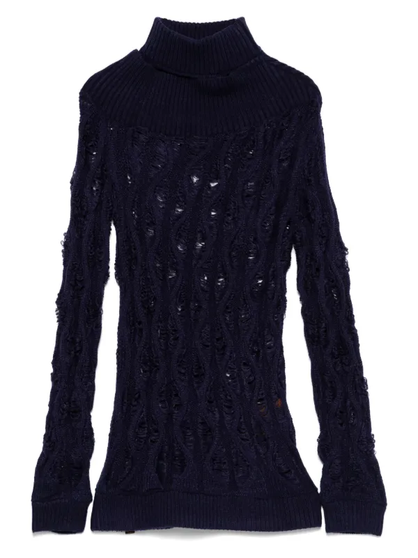 Isa Boulder Fudgy Sweater | Blue | FARFETCH TR