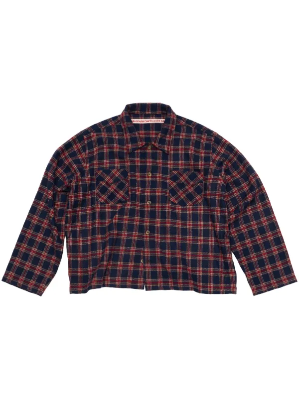 Stockholm Surfboard Club チェック オーバーシャツ | レッド