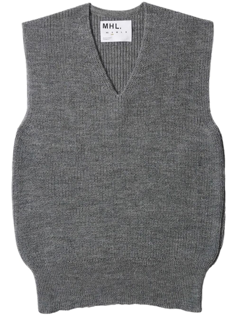 chunky-ribbed virgin-wool vest