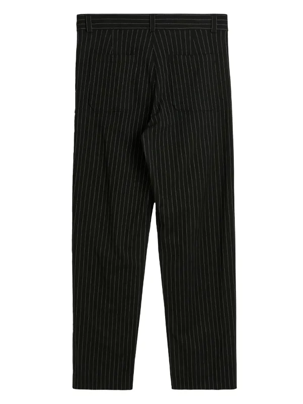 パンツ 4NG3L0000 BLACK STRIPE TROUSERS Soulland Aidan Trousers | Black | FARFETCH AO